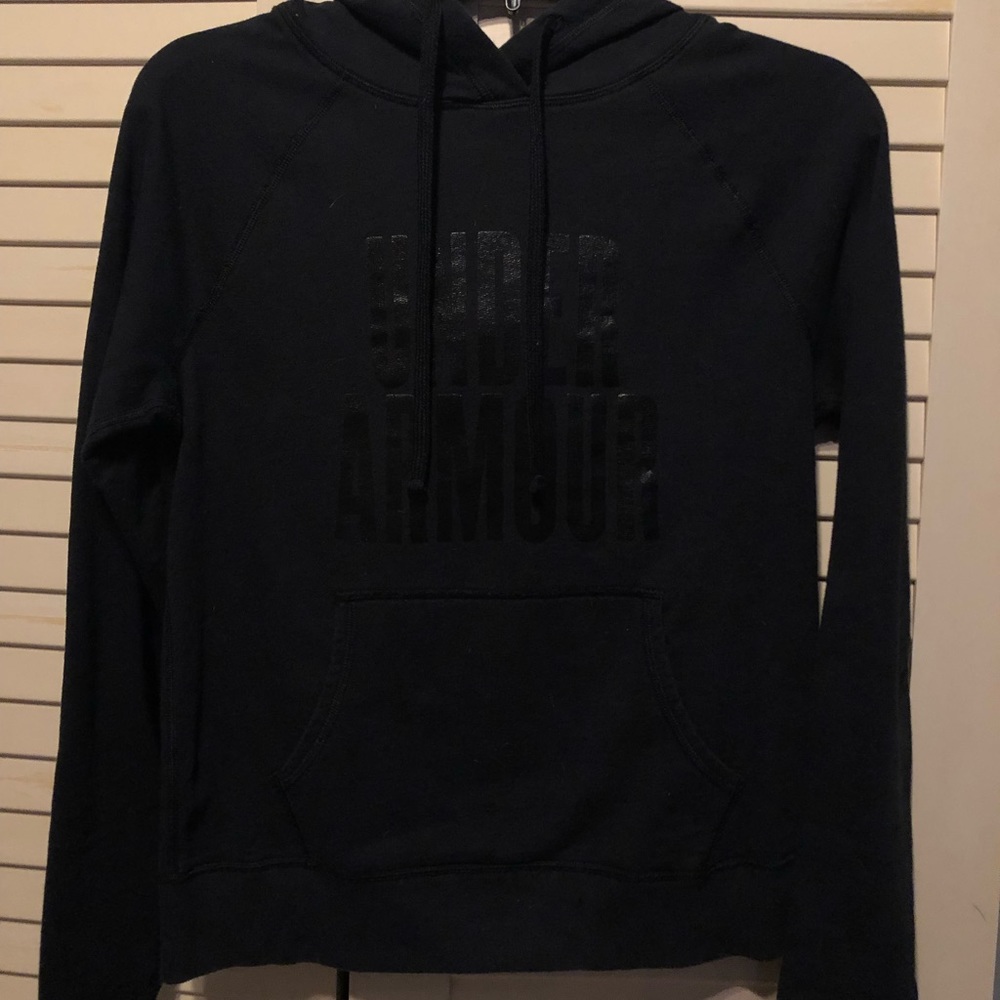 Under Armour Black Hooded Casual Sweatshirt